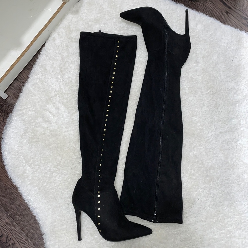 Over the knee Studded Boots